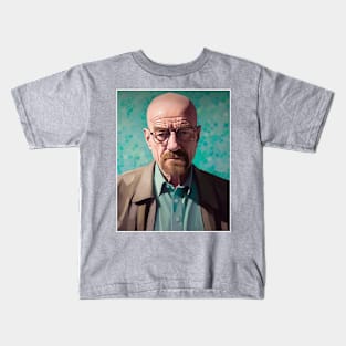 Walter White Portrait - Plain Kids T-Shirt